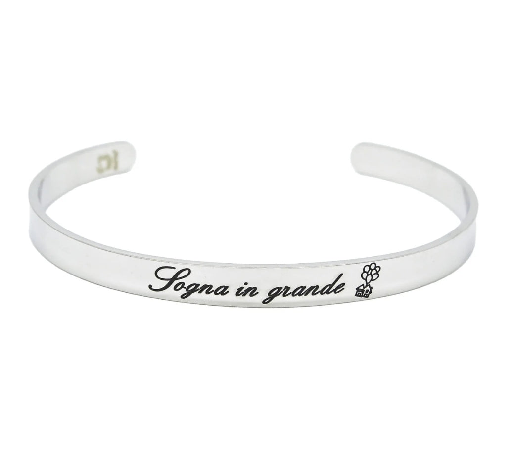 Bracciale rigido "Sogna in grande"