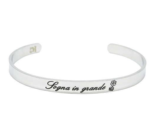 Bracciale rigido "Sogna in grande"